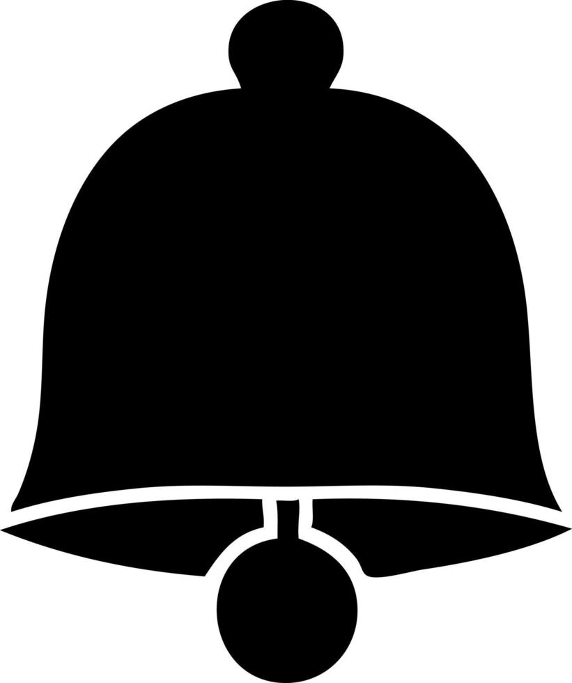 flat symbol brass bell vector