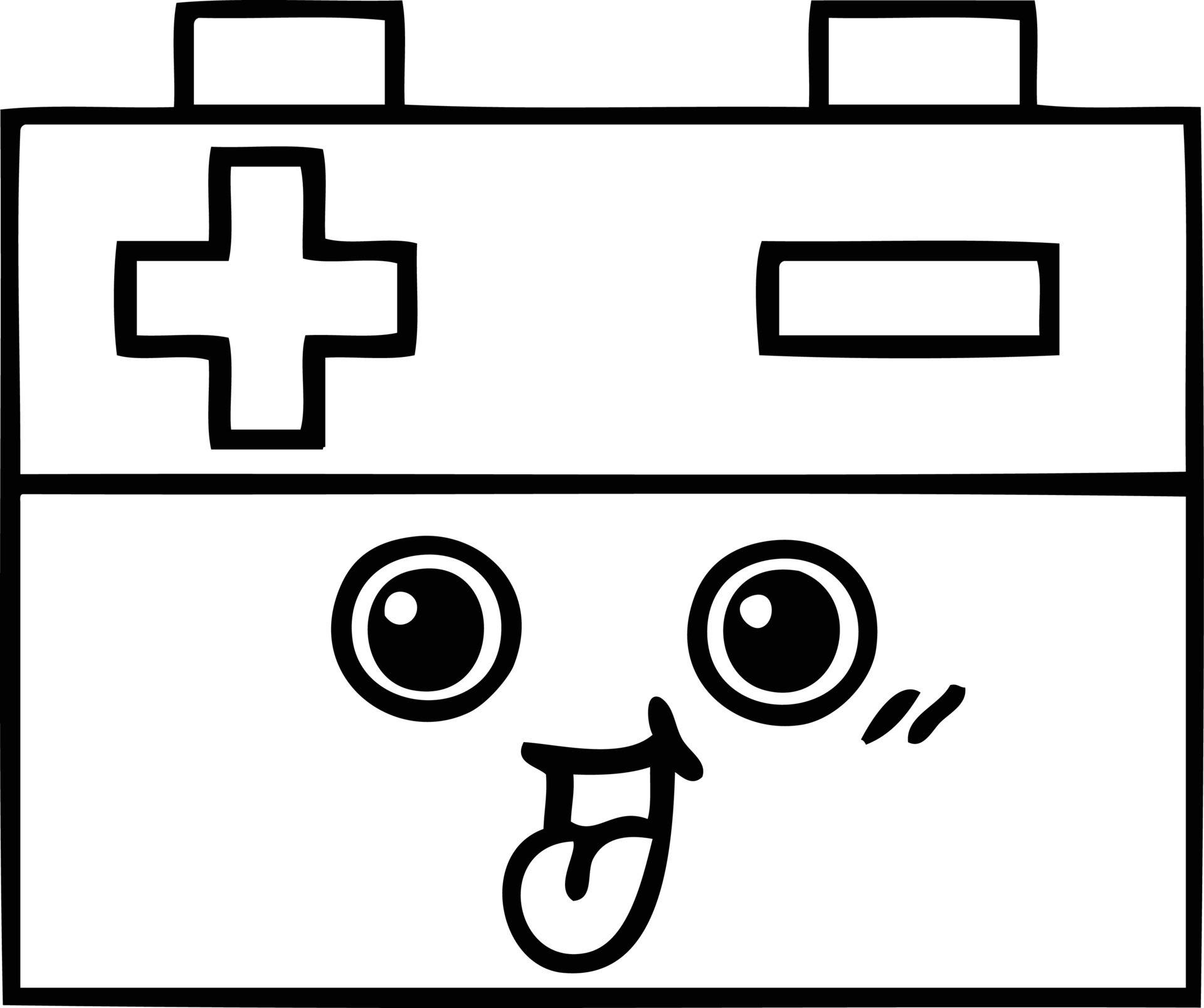 line drawing cartoon car battery 10374601 Vector Art at Vecteezy line drawing cartoon car battery 10374601 Vector Art at Vecteezy
