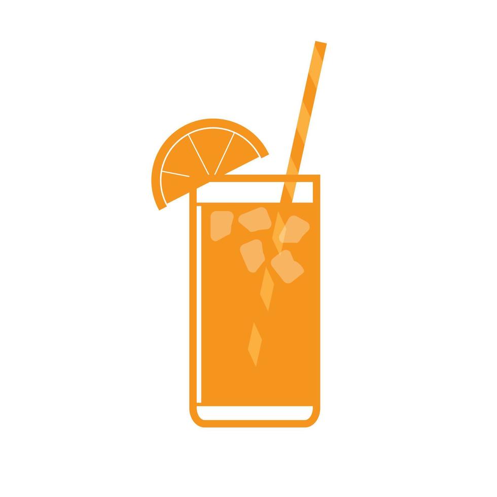 diseño de jugo de naranja fresco, para el verano, ilustrador vectorial eps 10 vector