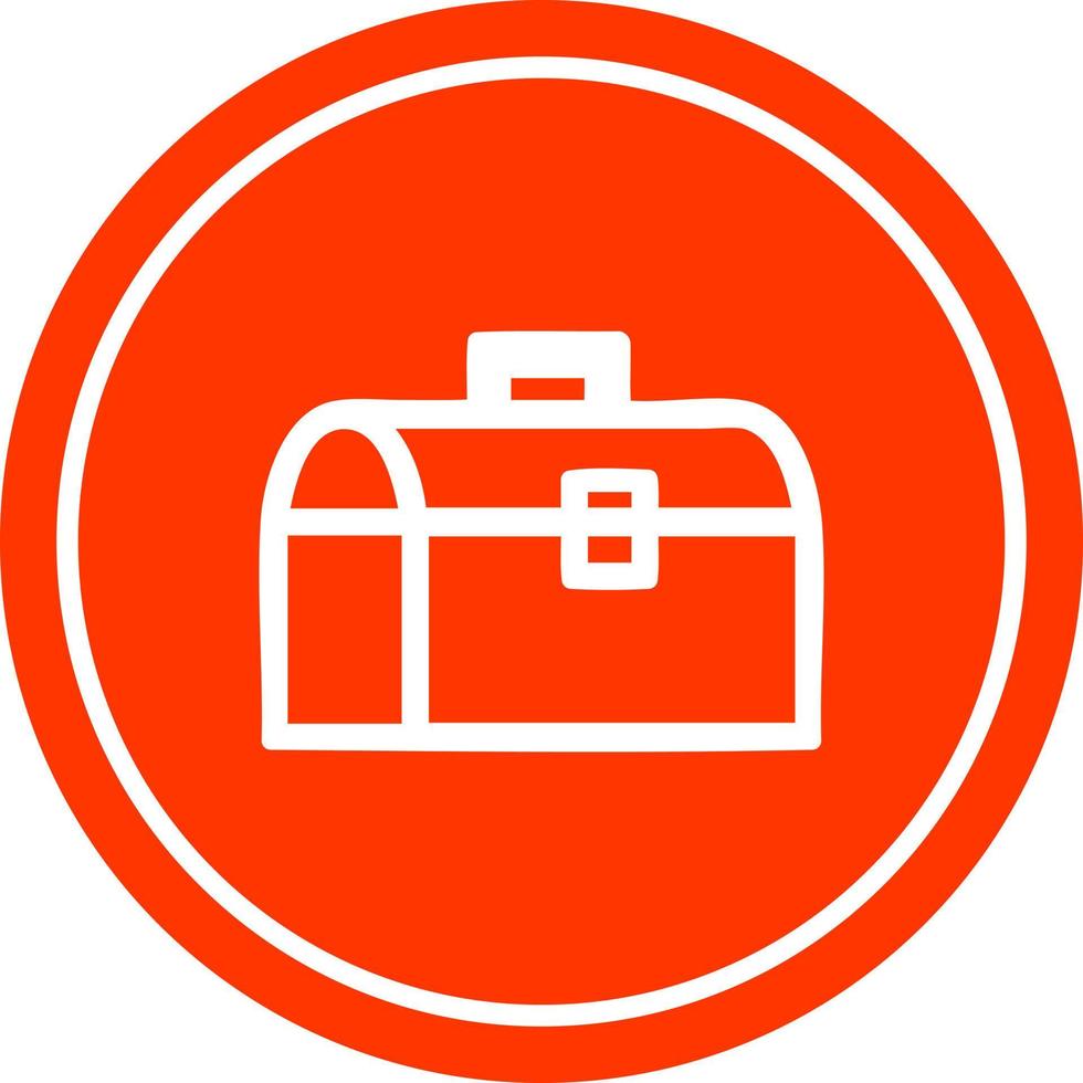 tool box circular icon vector