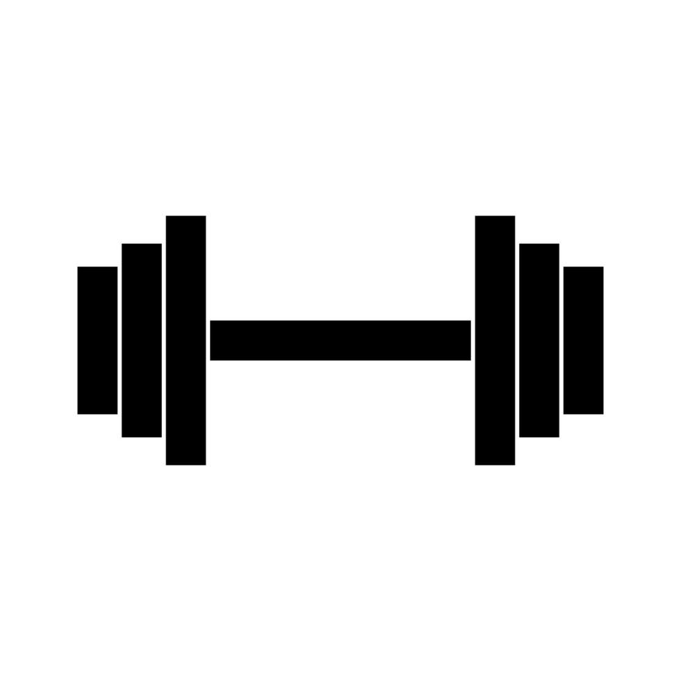 barbell icon vector. barbell icon vector illustration. gym symbol icon vector