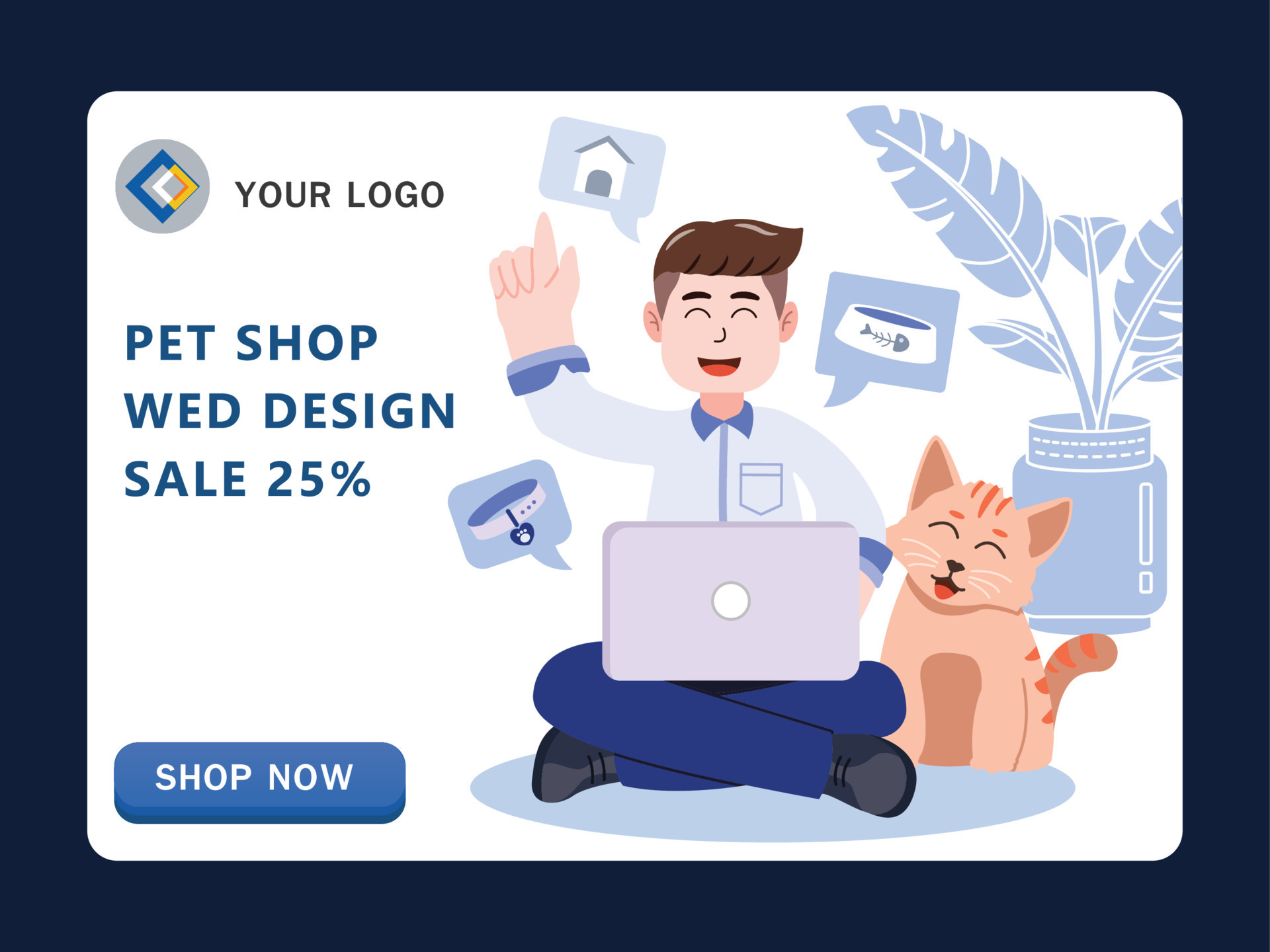 businessman shopping pet shop, online pet shop digital app on a mobile,  cartoon character vector illustration. 10379300 Vector Art at Vecteezy