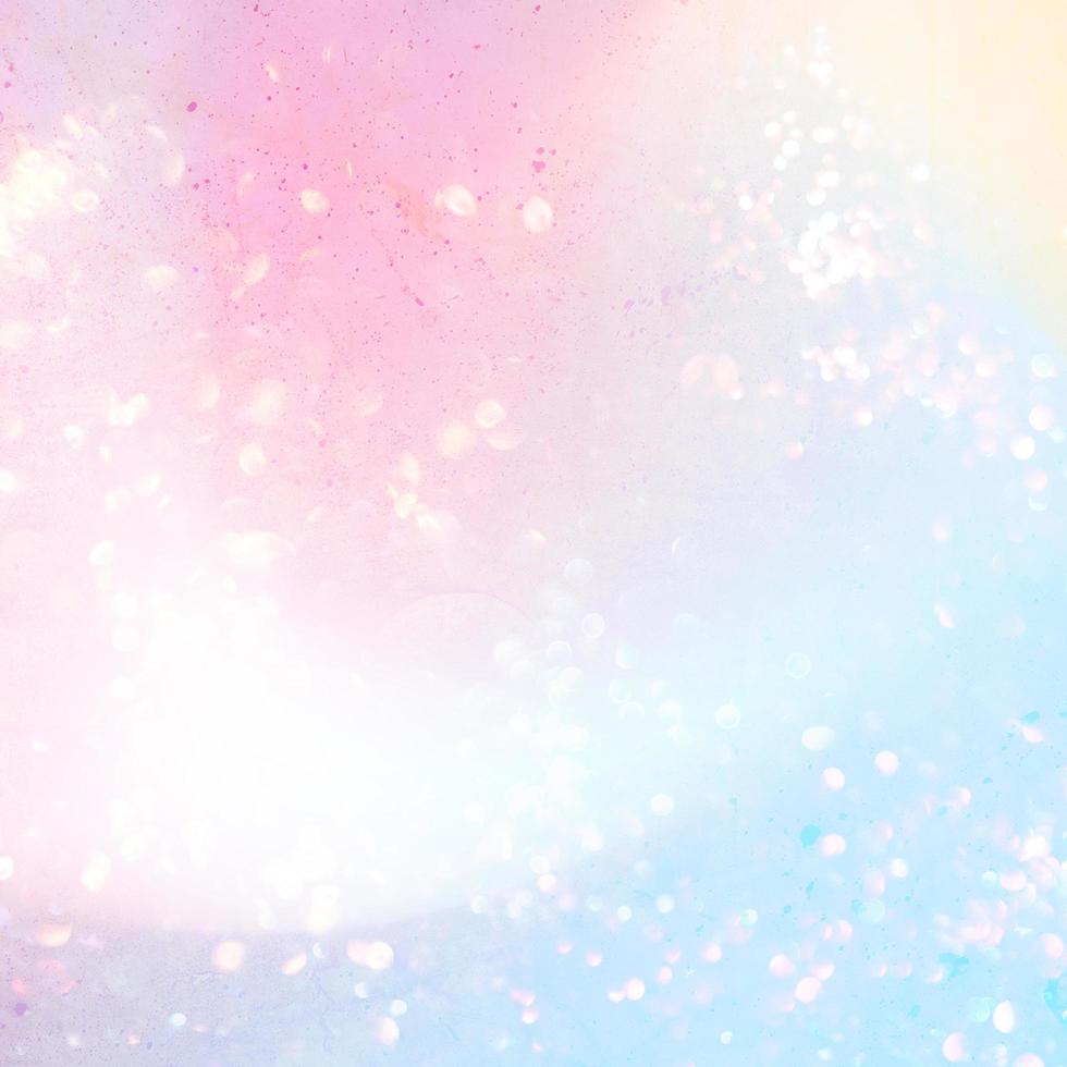 Holographic unicorn pastel colorful background with shiny star sparkles, fantasy gradient style, abstract fairy background photo