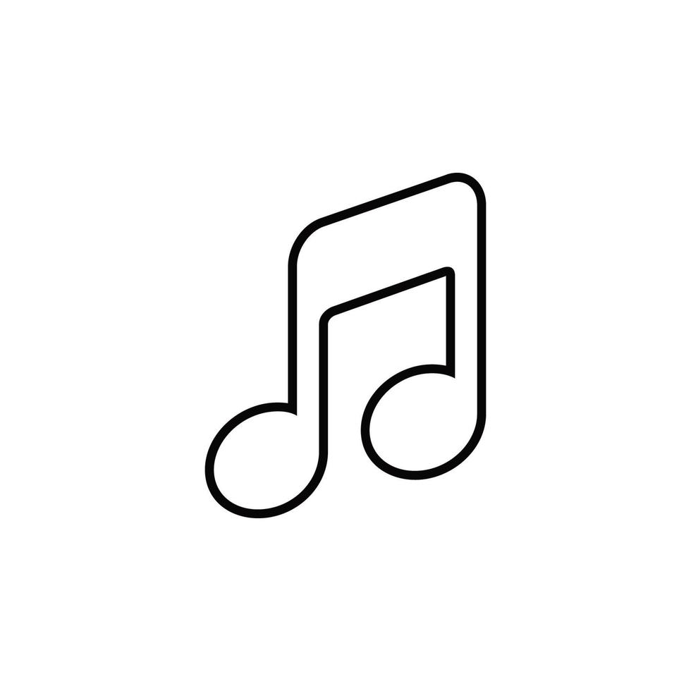 music note icon vector. music note icon vector illustration