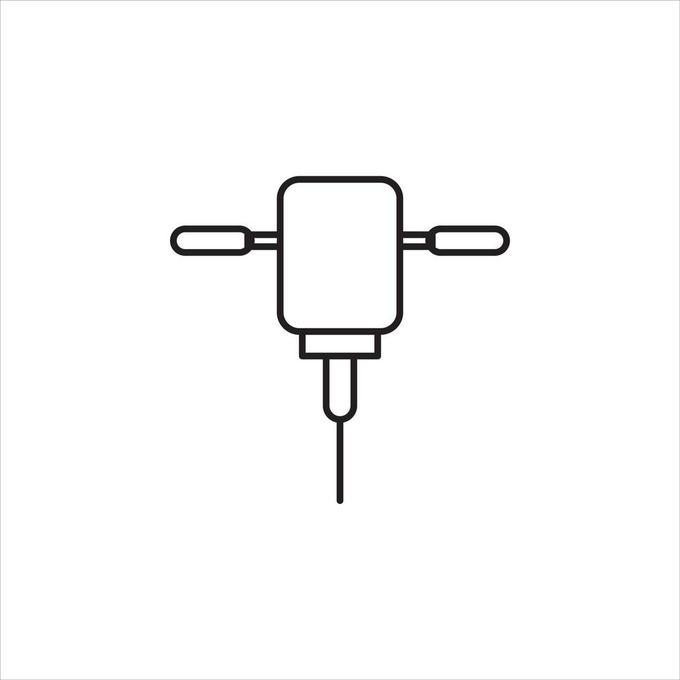 ground drilling tool vector for website symbol icon presentation