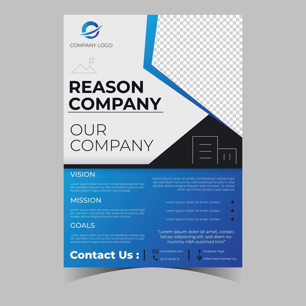 Business letterhead template corporate flyer design vector