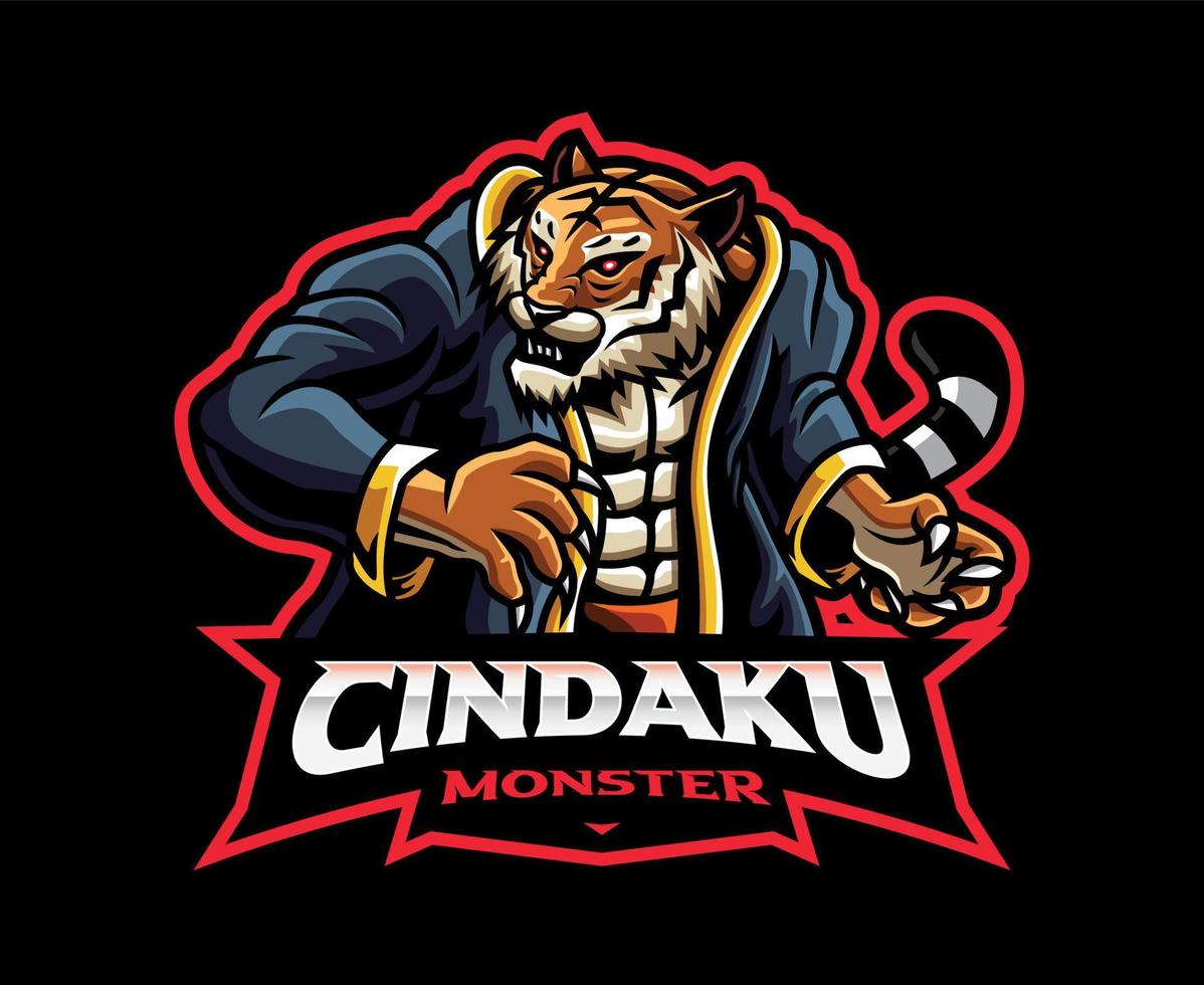 Cindaku mascot logo design vector