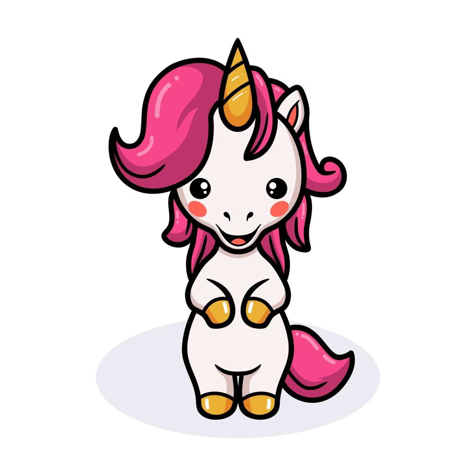 Cute baby unicorn cartoon standing 10380903 Vector Art at Vecteezy Cute baby unicorn cartoon standing 10380903 Vector Art at Vecteezy