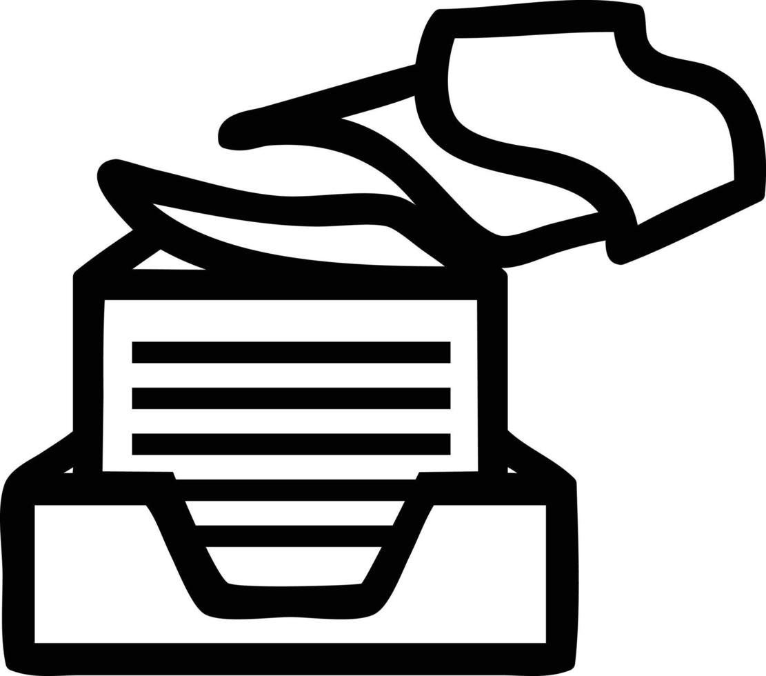 office paper stack icon vector