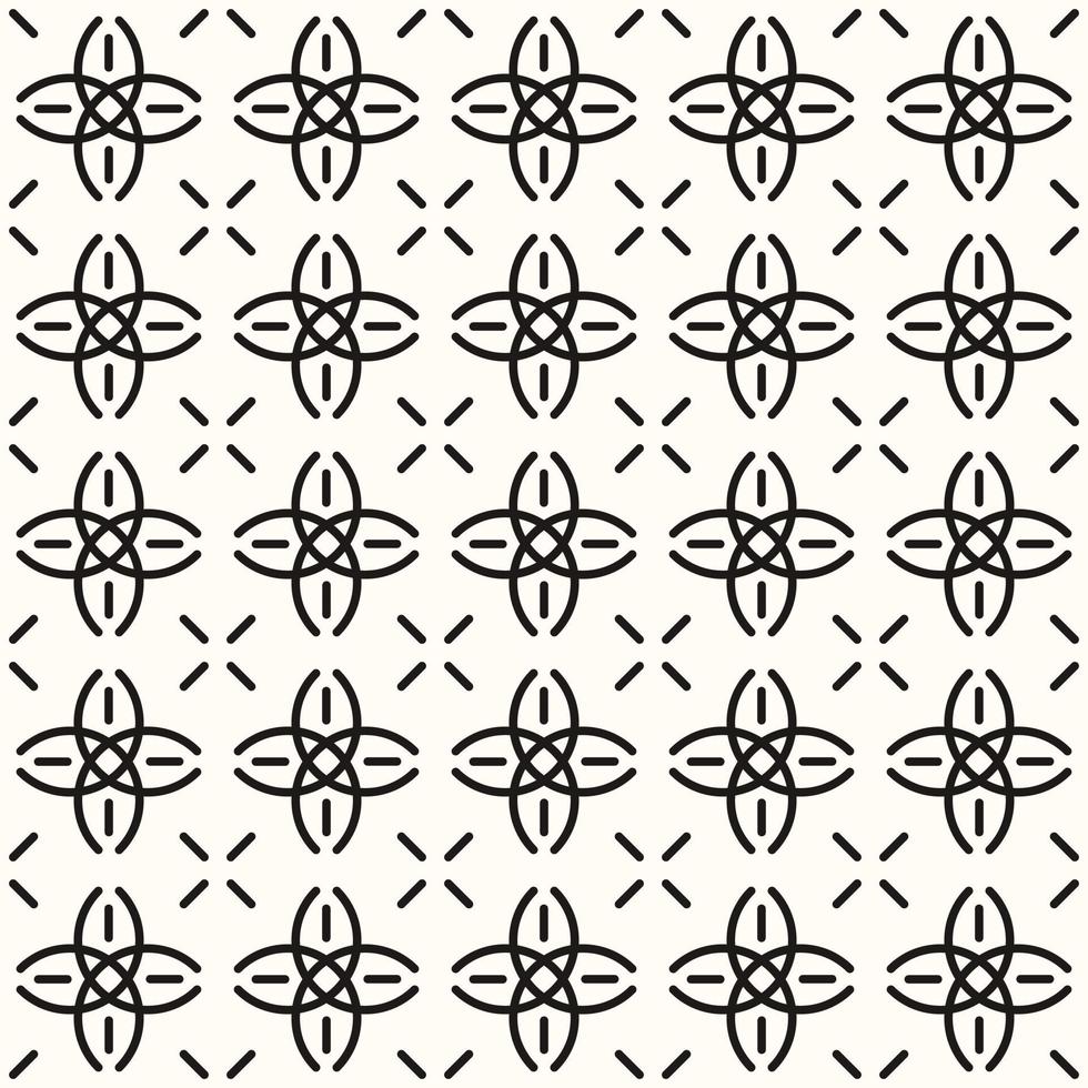 Vector Geometric Abstract Seamless Monochrome Pattern Texture Repeating Background