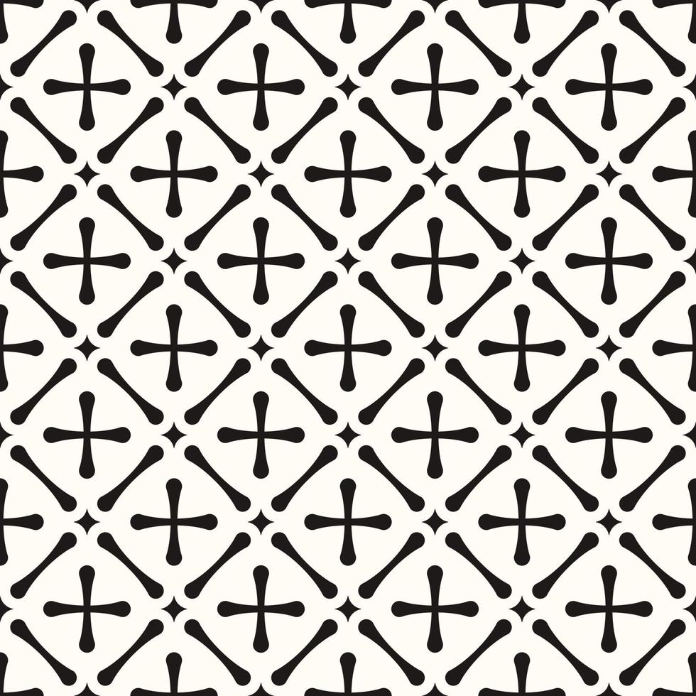 Vector Geometric Abstract Seamless Monochrome Pattern Texture Repeating Background