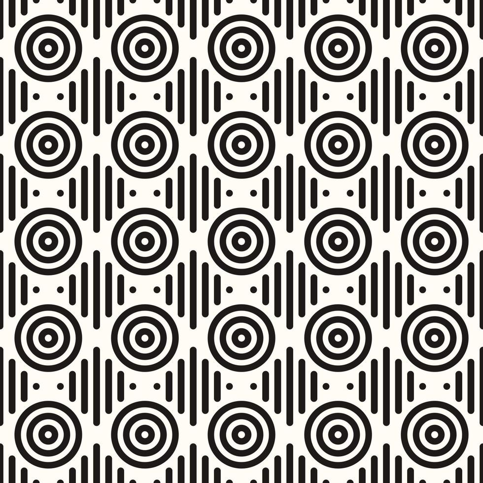 Vector Geometric Abstract Seamless Monochrome Pattern Texture Repeating Background