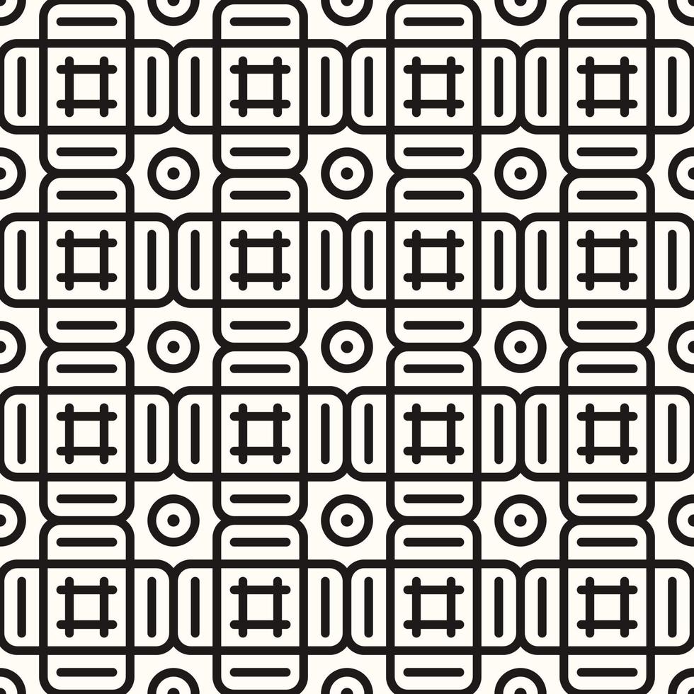 Vector Geometric Abstract Seamless Monochrome Pattern Texture Repeating Background