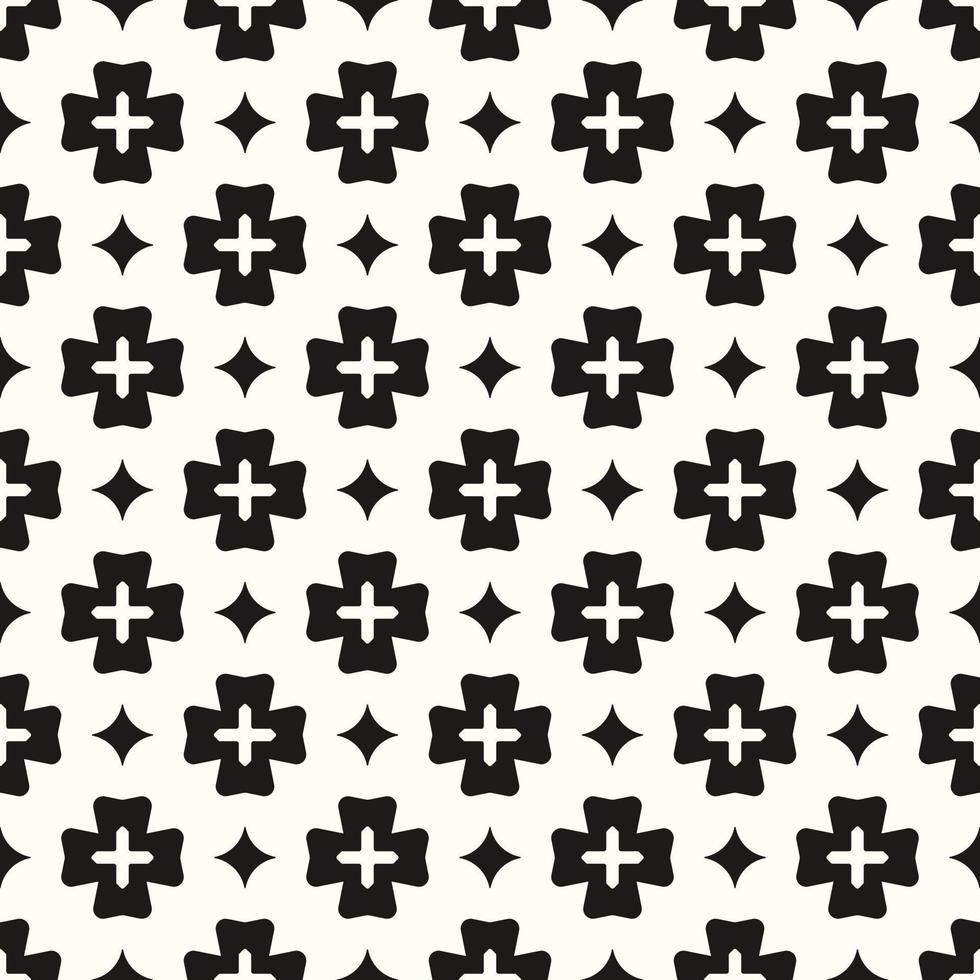 Vector Geometric Abstract Seamless Monochrome Pattern Texture Repeating Background