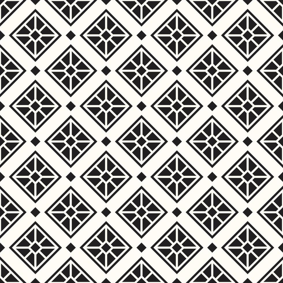 Vector Geometric Abstract Seamless Monochrome Pattern Texture Repeating Background