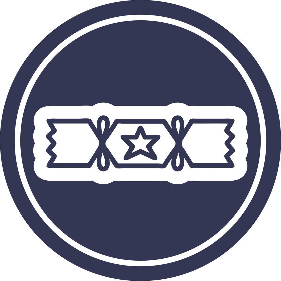 christmas cracker icon vector