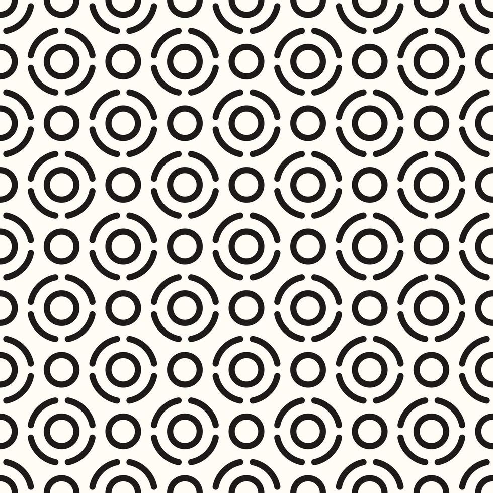 Vector Geometric Abstract Seamless Monochrome Pattern Texture Repeating Background