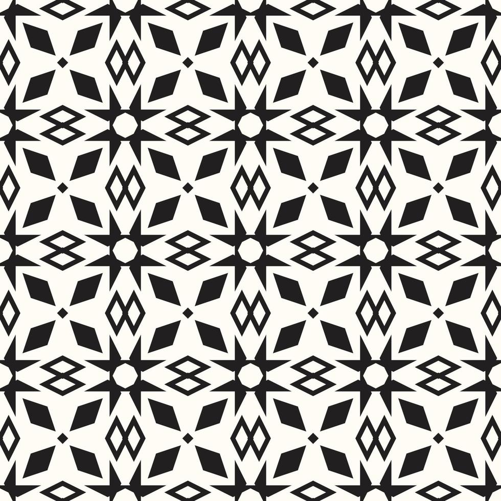 Vector Geometric Abstract Seamless Monochrome Pattern Texture Repeating Background