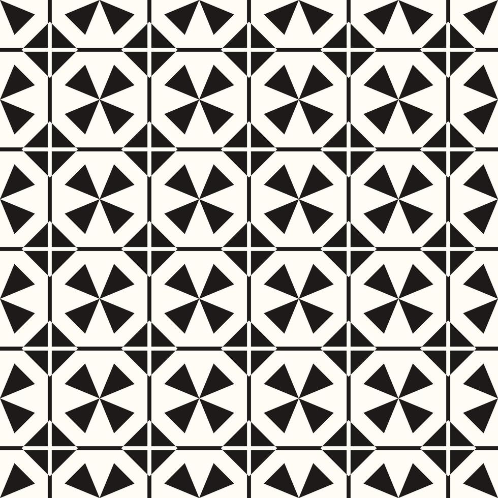 Vector Geometric Abstract Seamless Monochrome Pattern Texture Repeating Background