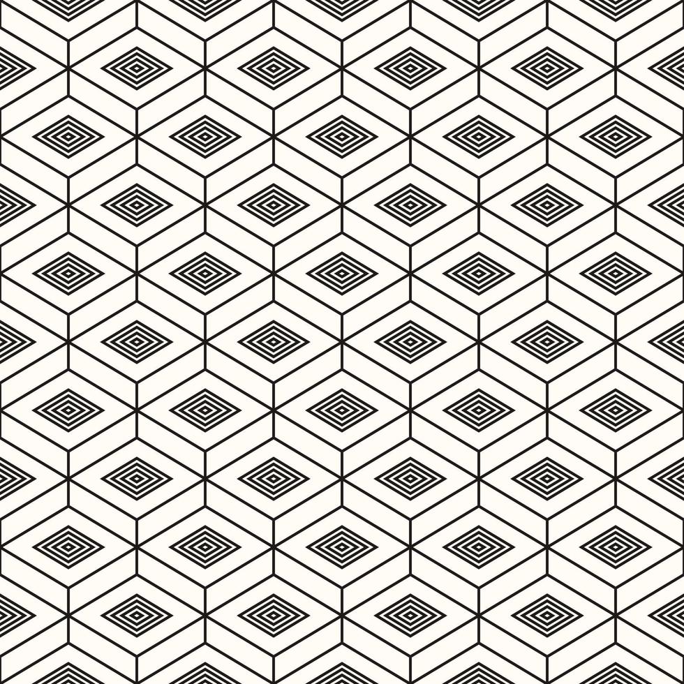 Vector Geometric Abstract Seamless Monochrome Pattern Texture Repeating Background