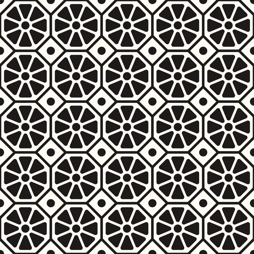 Vector Geometric Abstract Seamless Monochrome Pattern Texture Repeating Background