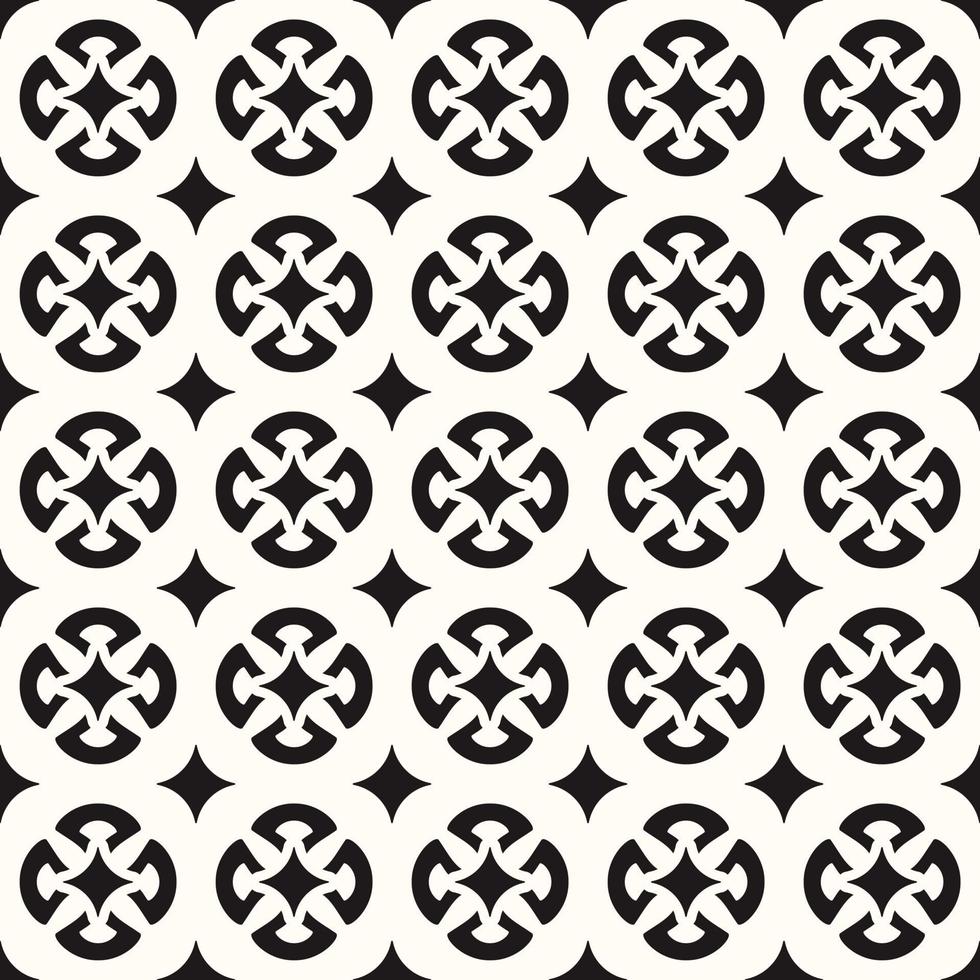 Vector Geometric Abstract Seamless Monochrome Pattern Texture Repeating Background