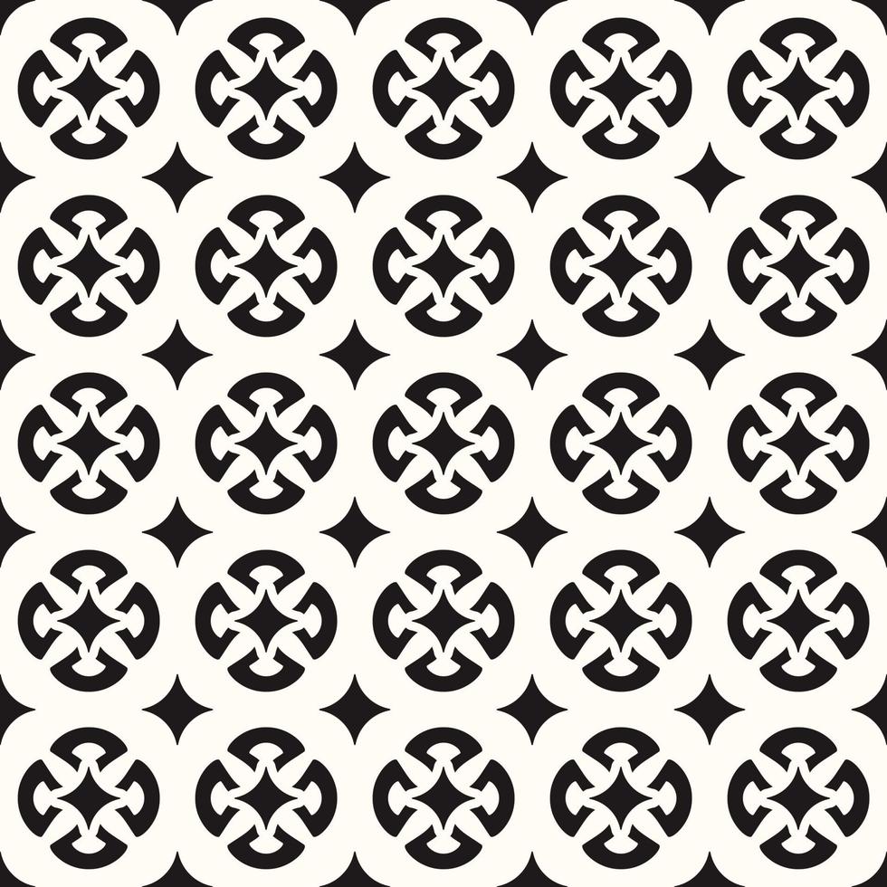 Vector Geometric Abstract Seamless Monochrome Pattern Texture Repeating Background