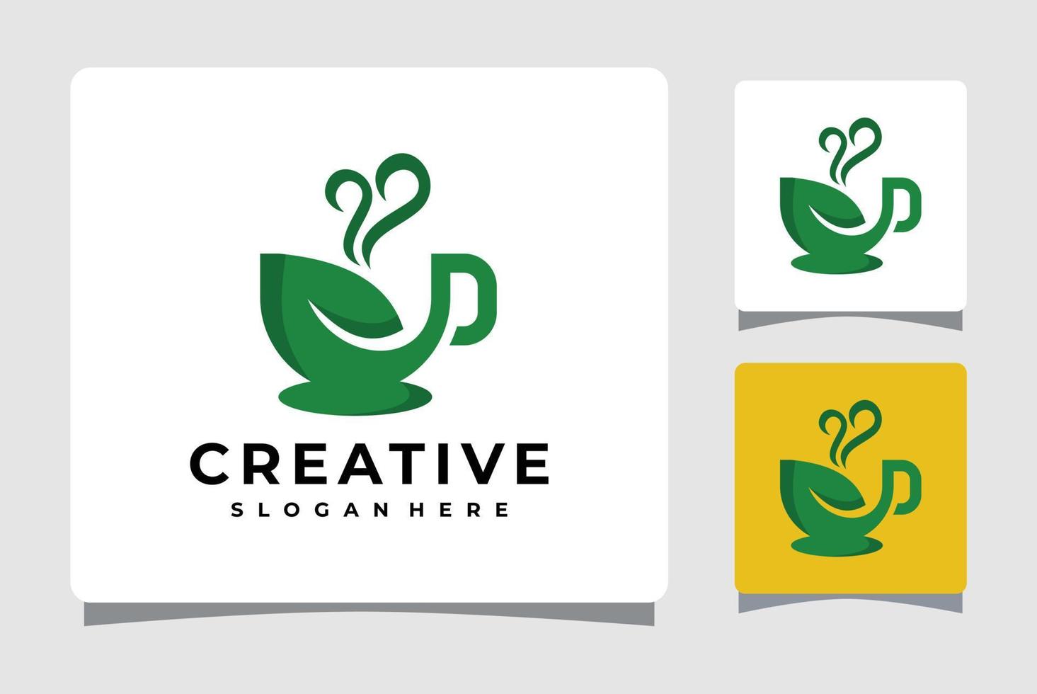 Leaf Coffee Logo Template Design Inspiration vector