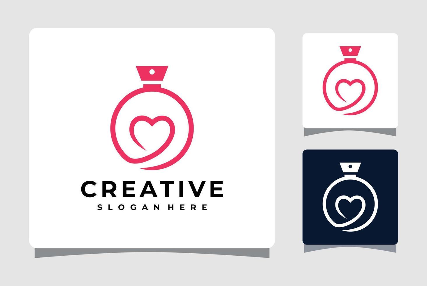 Love Perfume Logo Template Design Inspiration vector