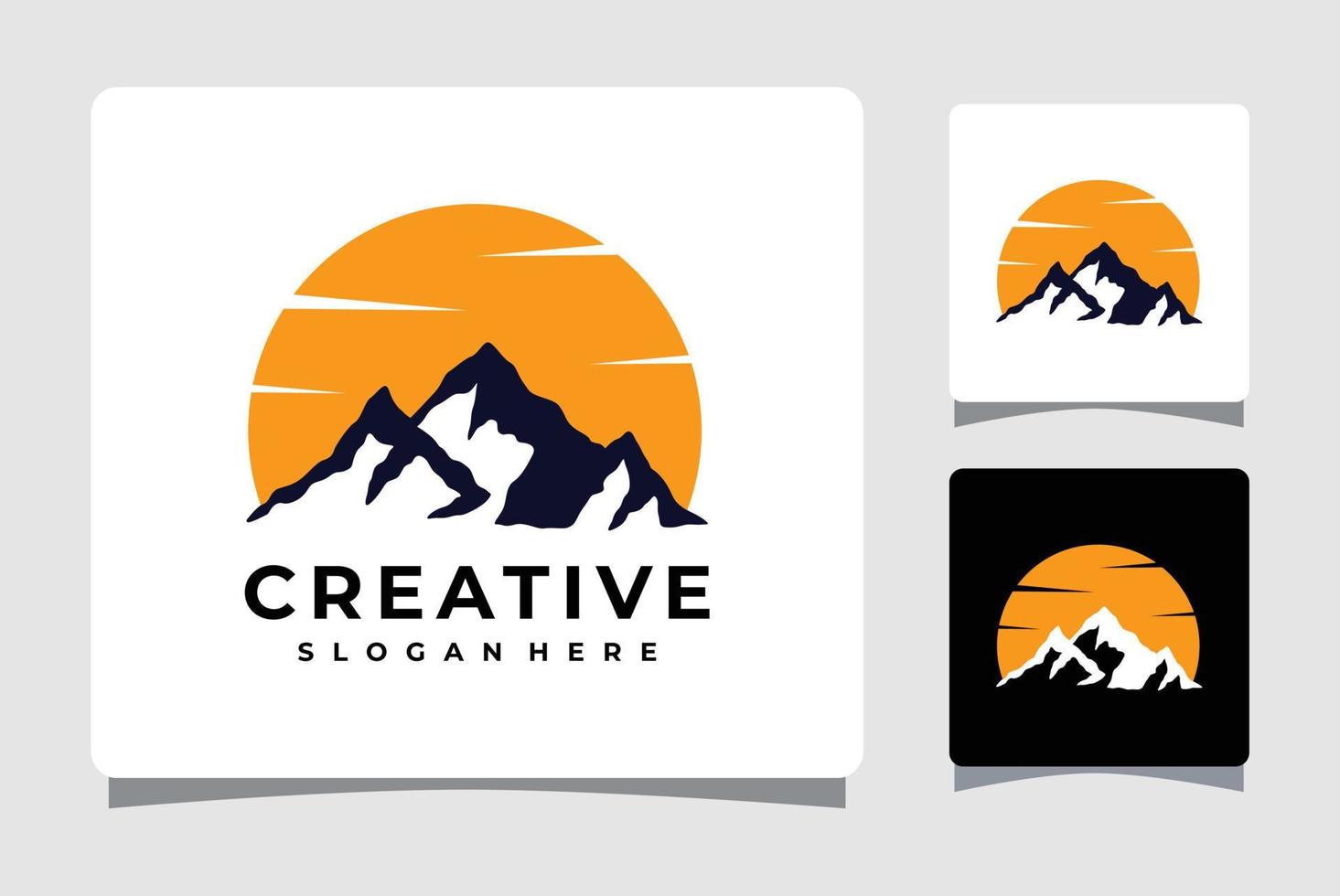 Mountain Logo Template Design Inspiration vector