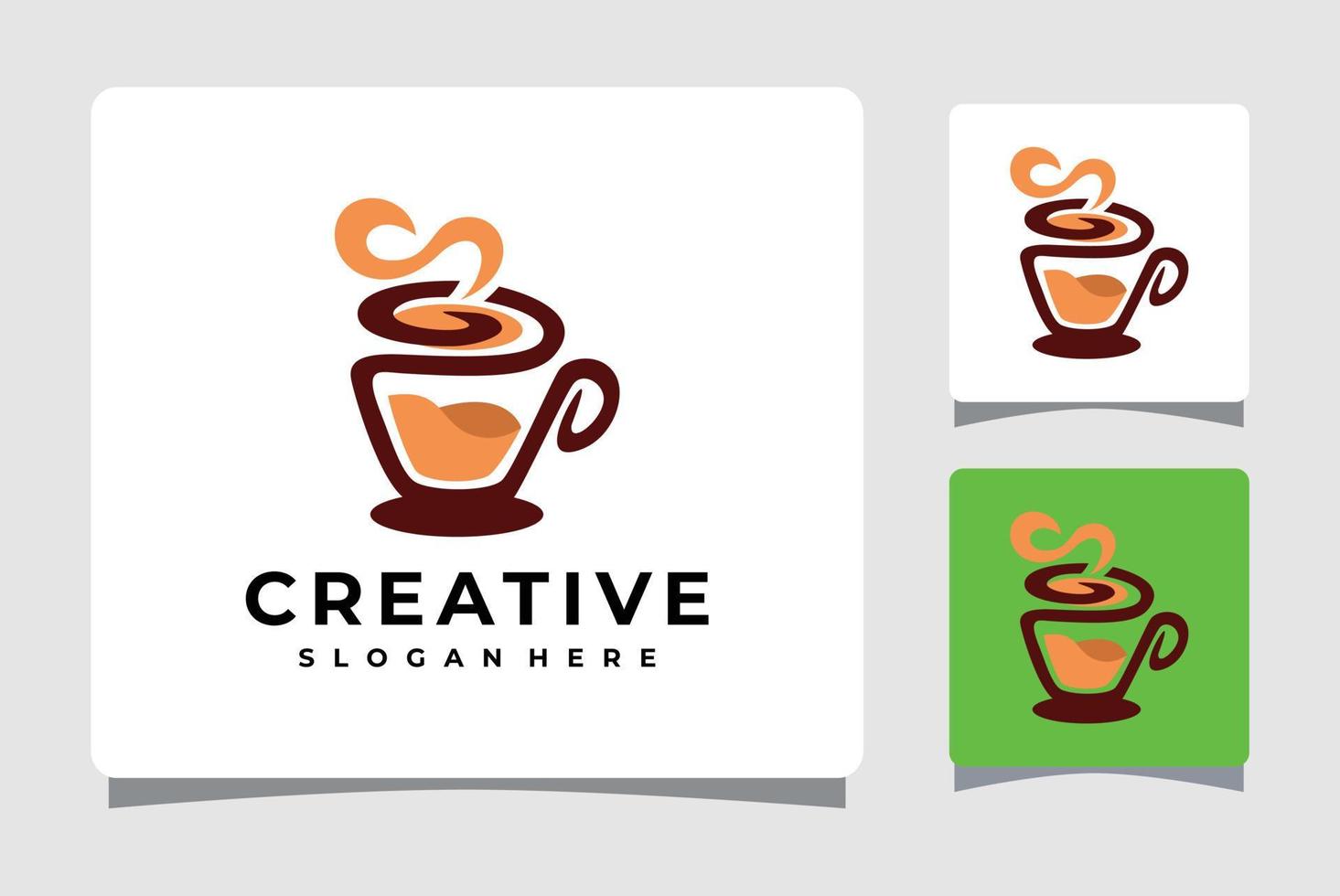 Hot Coffee Logo Template Design Inspiration vector