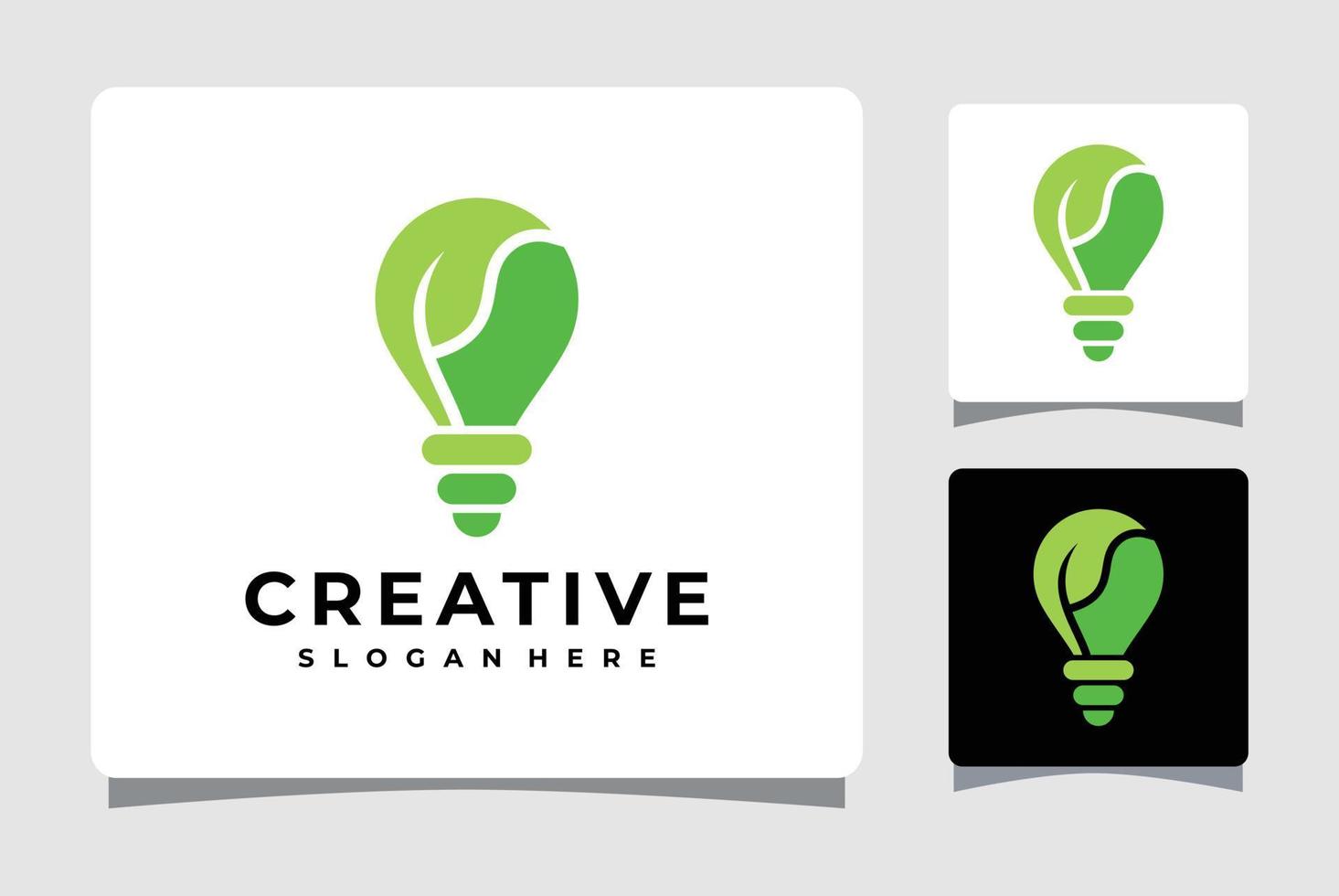 Ecology Bulb Logo Template Design Inspiration vector