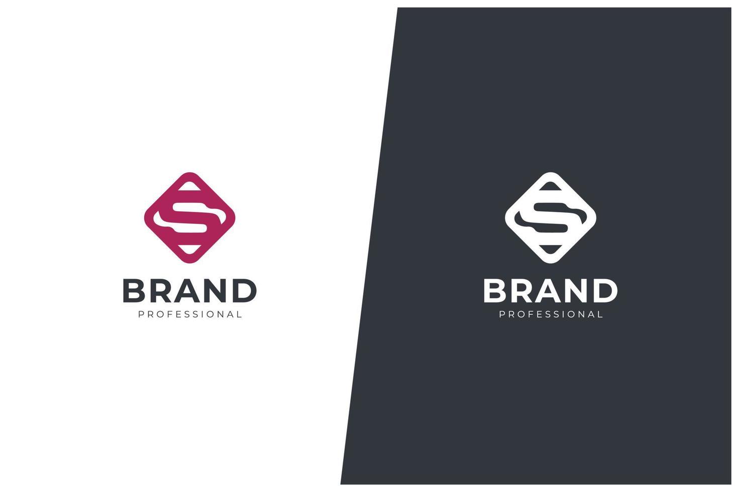 S Letter Logo Vector Concept Icon Trademark. Universal S Logotype Brand