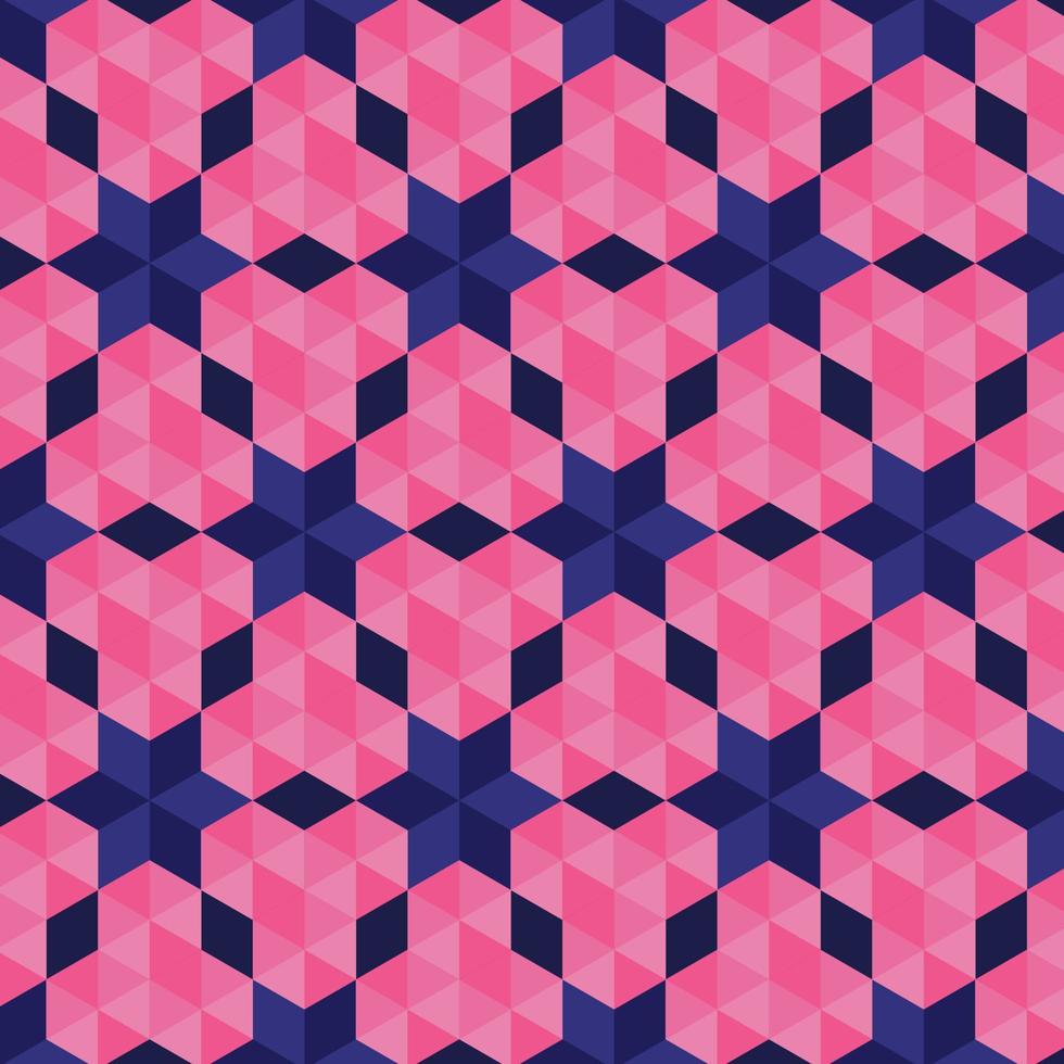 Floral geometric shape seamless pattern vector