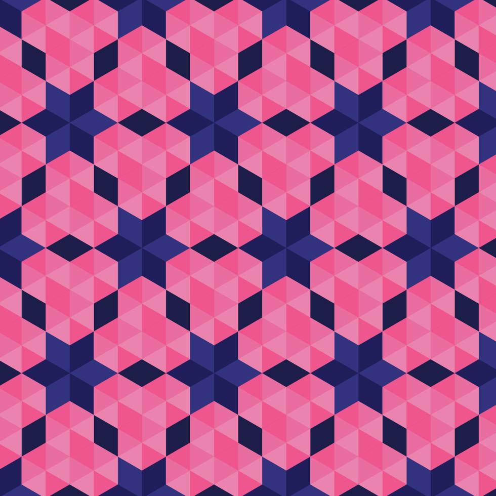 Floral geometric shape seamless pattern vector