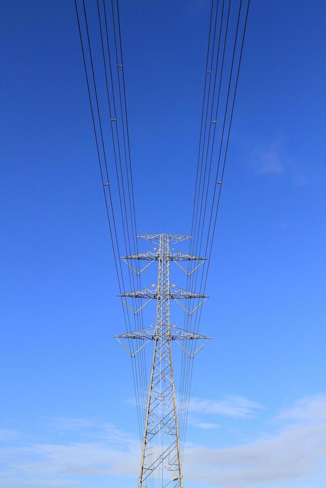 electric high voltage power post photo