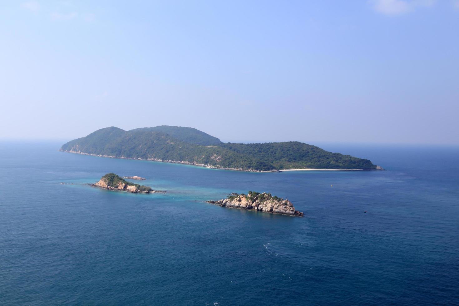 Beach In High Angle View, Amazing Seascape Of Thailand Famous Tourism Destination photo