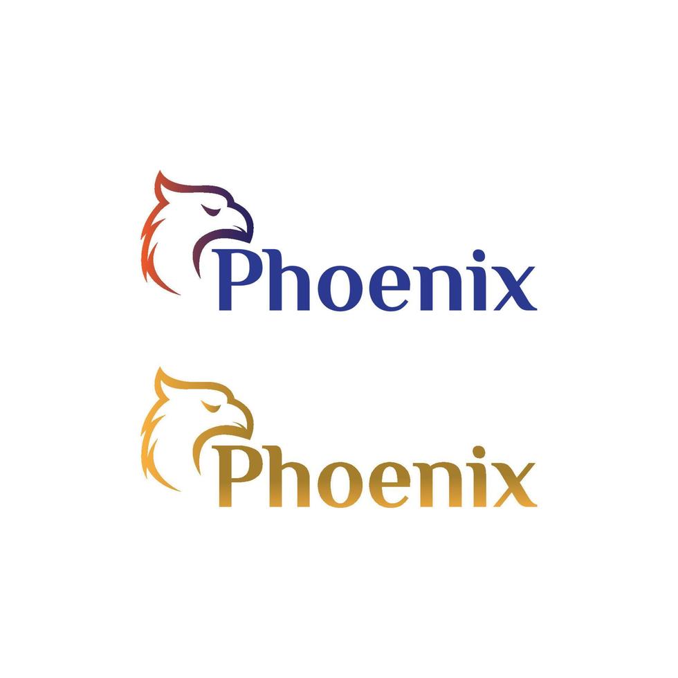 plantilla de vector de logotipo de fénix