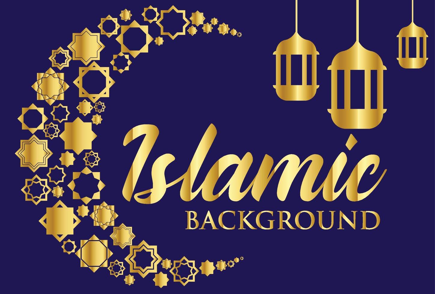 luxury decorative islamic background pattern for ramadan kareem and eid mubarak vector