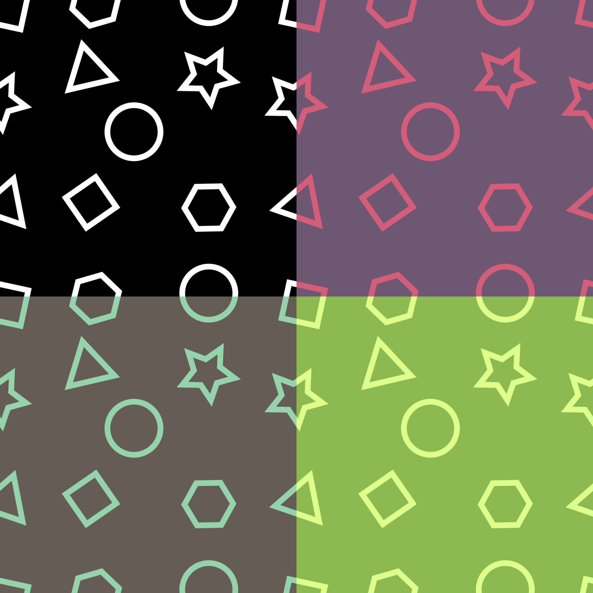 basic shapes background seamless pattern 10384098 Vector Art at Vecteezy