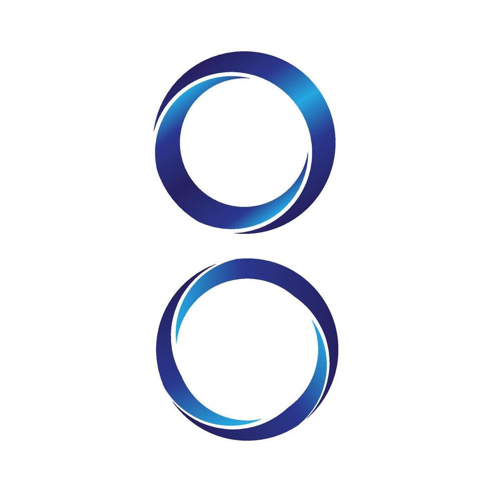 decorative circle logo element with gradient color vector