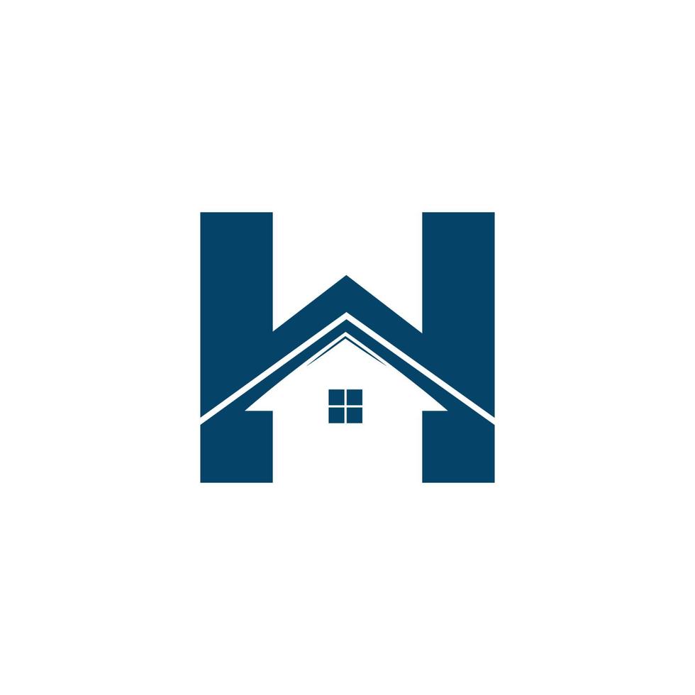 modern and simple letter H Homes logo concept vector