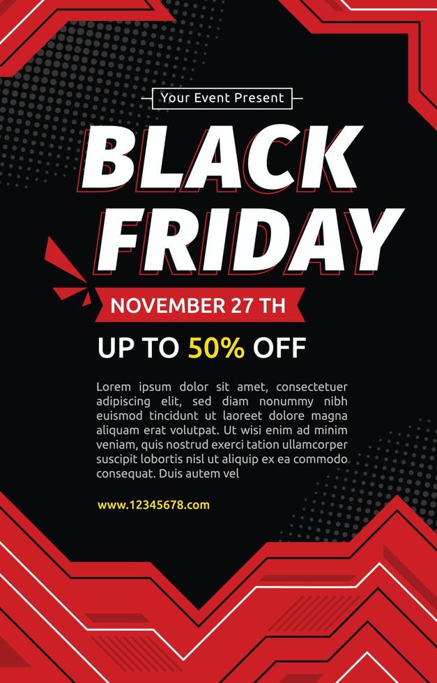 Black Friday Sale Poster vector