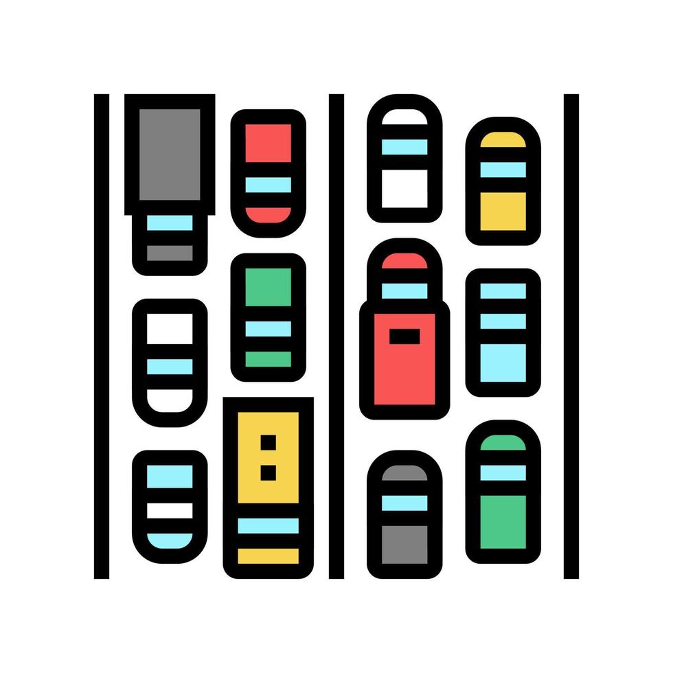 ilustración de vector de icono de color de atasco de tráfico