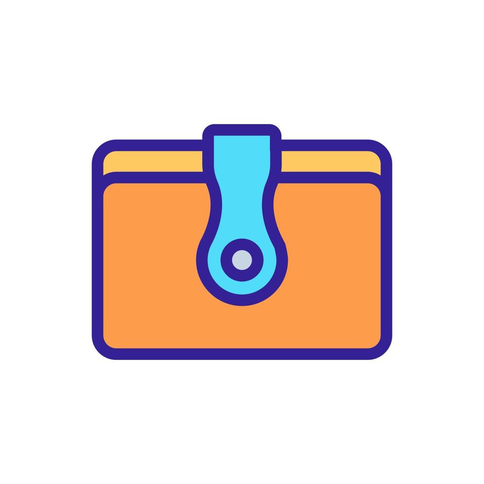 wallet finance care accessory icon vector outline illustration