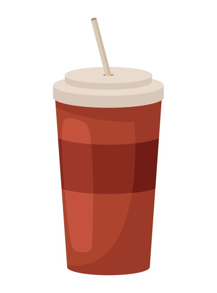 soda drink take away vector