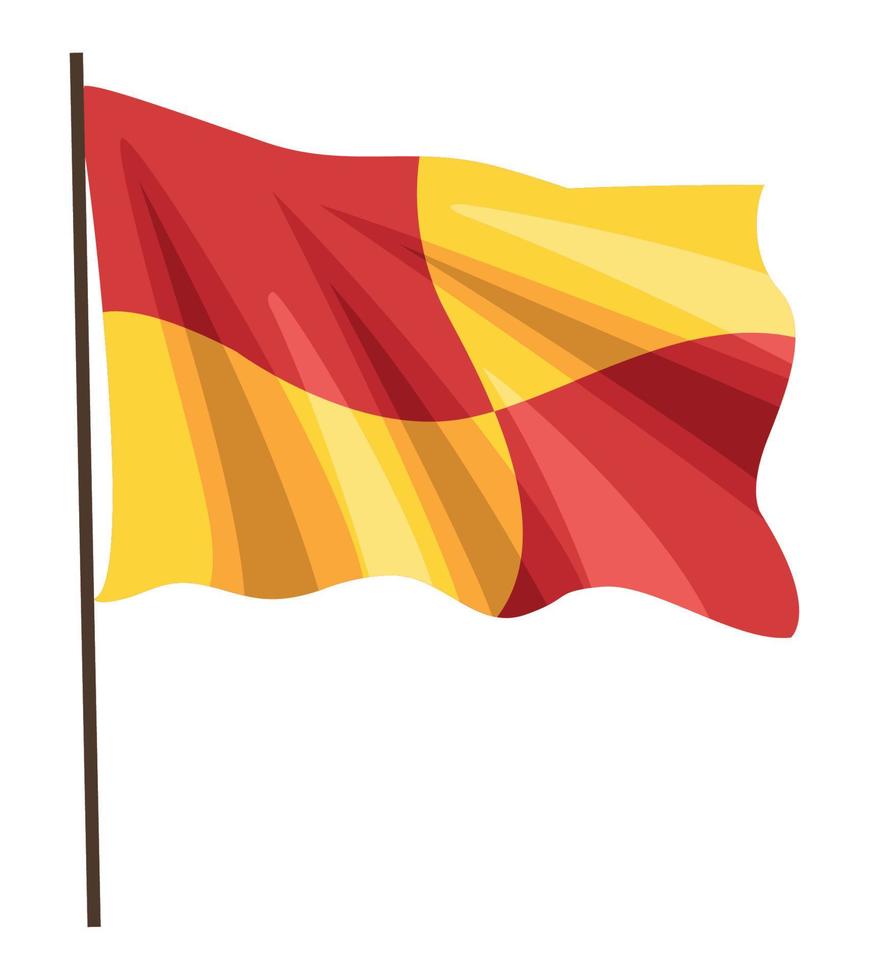 soccer sport flag referee vector