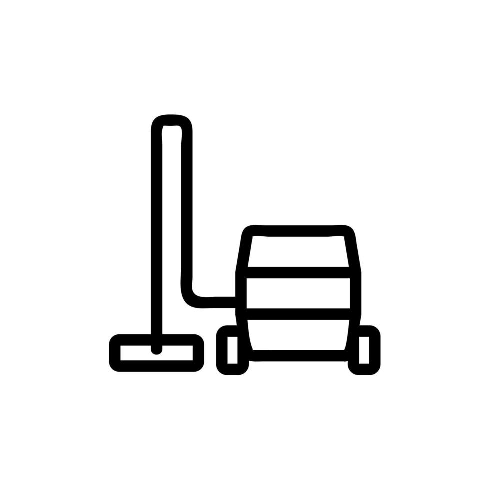 vacuum cleaner icon vector. Isolated contour symbol illustration vector