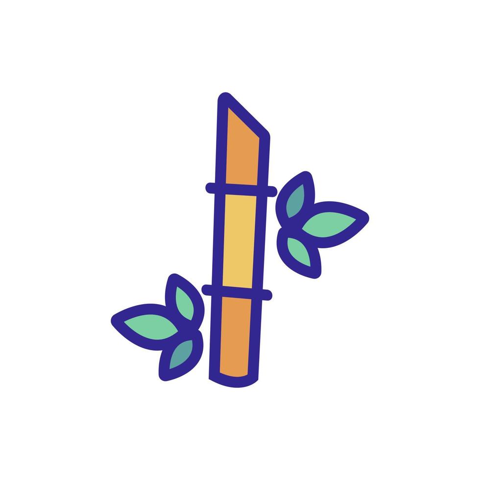 sugar cane icon vector. Isolated contour symbol illustration vector