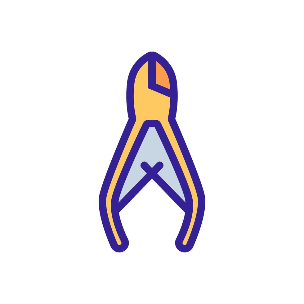 restoration treatment of broken nail icon vector outline illustration